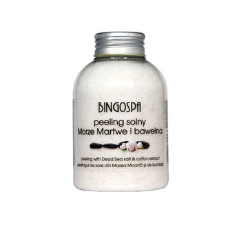BingoSpa Peeling Solny.Morze Martwe i Bawełna 580g