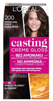 L'Oreal Paris Casting Creme Gloss Farba do włosów 200 Hebanowa Czerń