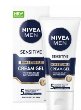 Nivea Men Sensitive Krem-Żel do twarzy i 3-dniowego zarostu 50 ml