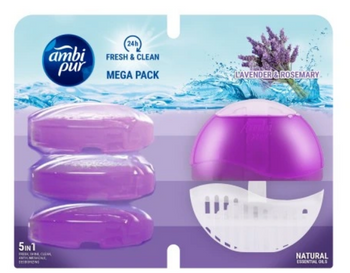 Ambi Pur Zawieszka do WC Starter + 3 Wkłady Lavender & Rosemary