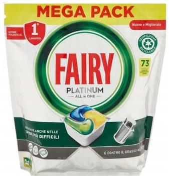 Fairy Platinum All In One Kapsułki do zmywarki  Lemon 73 szt