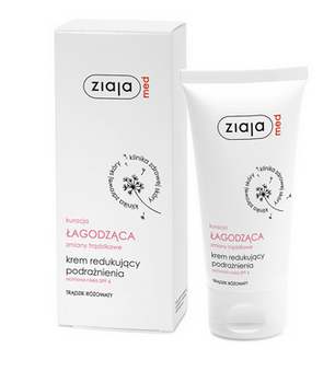 Ziaja Med Kuracja łagodząca zmiany trądzikowe Krem redukujący podrażnienia ochrona niska SPF 6 50 ml