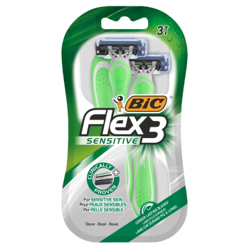 Bic maszynka do golenia sensitive flex 3 ostrza - 3 szt.