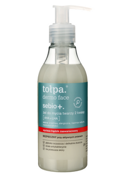 TOŁPA Dermo Face Sebio Żel do mycia twarzy zawierające 4 kwasy 195 ml