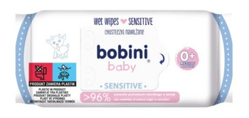 Bobini Chusteczki Nawilżane 60 szt Sensitive