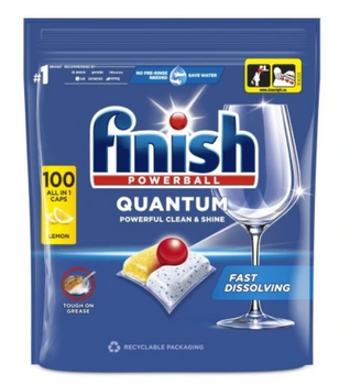 Finish Tabs Powerball Quantum All in 1 Lemon 100 Kapsułek do zmywarki