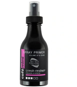 CafeMimi Spray do włosów objętość i blask 150 ml