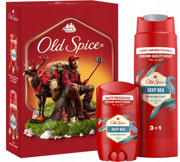Zestaw prezentowy Old Spice Deep Sea Dezodorant w sztycie 50 ml + Żel pod prysznic 250 ml