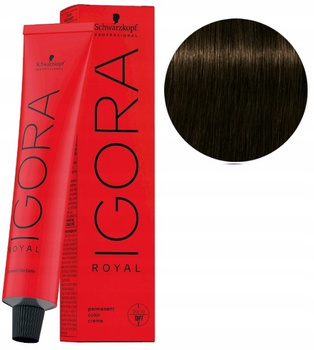Schwarzkopf Farba Igora Royal 60ml 4-63 ŚR. BRĄZ CZEKOLADOWY MAT