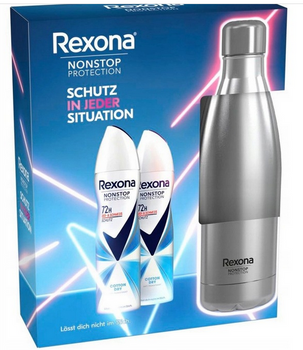Rexona Women 2 x Deo Nonstop Protect 150 ml+ Butelka stal nierdzewna 750 ml