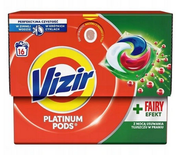 Vizir Platinum Pods Fairy Efekt kapsułki do prania 16 szt