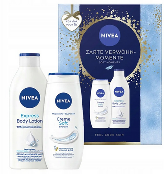 Nivea Soft Soft Moments Zestaw Damski Balsam +Żel Pod Prysznic
