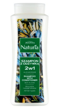 Joanna Naturia Szampon 2w1 Szampon 2w1 do wszystkich rodz. włosów z Algami Morskimi 500 ml