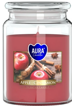 Bispol Świeca Zapachowa w Szkle 500 g  Jabłko Cynamon