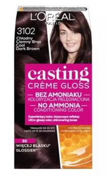 L'Oreal Paris Casting Creme Gloss Farba do włosów 3102 Chłodny Ciemny Brąz