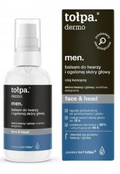 Tołpa Dermo Men Balsam do twarzy i ogolonej skóry głowy 75 ml
