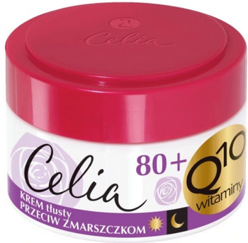 Celia Q10 Krem do twarzy Tłusty 80+ z Elastyną 50 ml