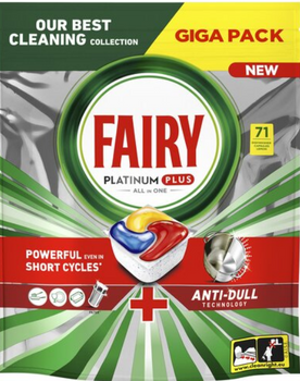 Fairy Platinum Plus  All In One Limone Kapsułki do zmywarki 71 szt