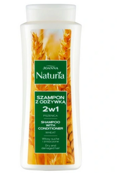 Joanna Naturia Szampon 2w1 Szampon 2w1 do włosów suchych i zniszczonych z Pszenicą 500 ml