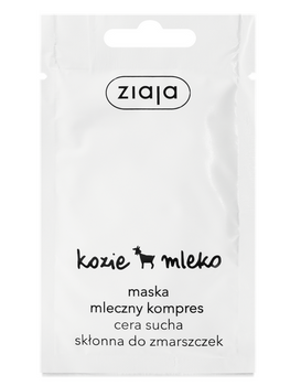 Ziaja Kozie Mleko Maska mleczny kompres.Cera sucha skłonna do zmarszczek 7ml