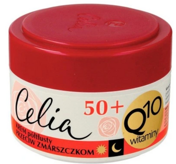 Celia Q10 Krem do twarzy półtłusty 50+ z retinolem 50 ml