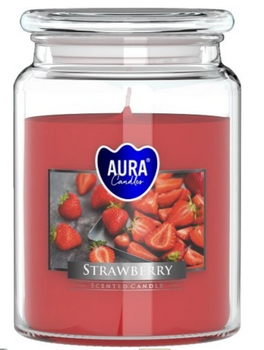 Bispol Świeca Zapachowa w Szkle 500 g  Truskawka