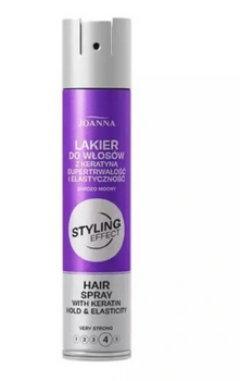 Joanna Styling Effect Lakier do włosów Bardzo Mocny z Keratyną  250 ml