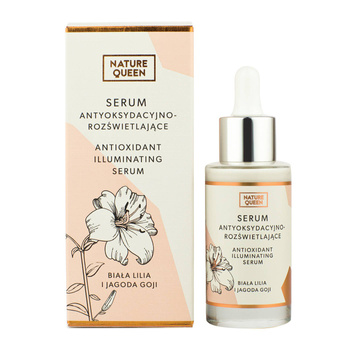 Nature Queen Serum antyoksydacyjno-rozświetlające - biała lilia i jagoda goji  30ml