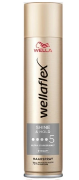 Wellaflex 5 Shine & Hold Lakier do włosów bardzo mocny 250 ml