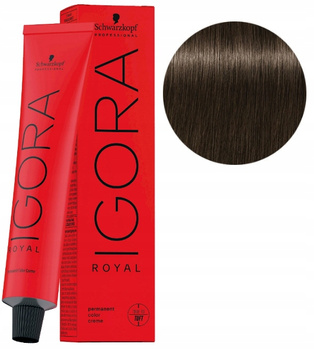Schwarzkopf Farba Igora Royal 60ml 4-0 ŚREDNI BRĄZ NATURALNY