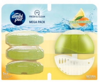 Ambi Pur Zawieszka do WC Starter + 3 Wkłady Lemon & Mandarin