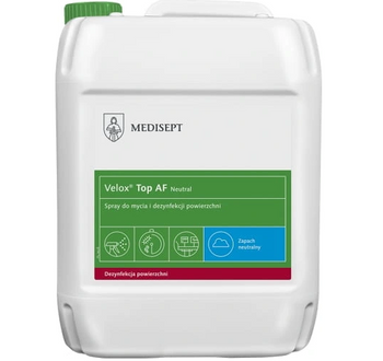 Medisept Velox Top AF Neutral Preparat do dezynfekcji powierzchni 5 L