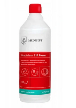 Medisept Mediclean 315 Koncentrat do powierzchni sanitarnych o wzmocnionym działaniu czyszczącym 1 L