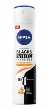 Nivea Woman Dezodorant Black & White Invisible Ultimate Impact  5w1 150 ml