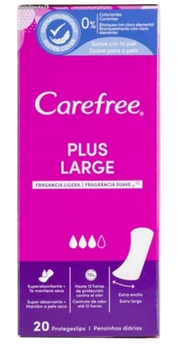Carefree Wkładki Plus Large lekki zapach 20 szt