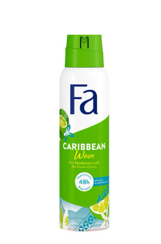 FA Caribbean Wave Dezodorant damski w sprayu 150 ml