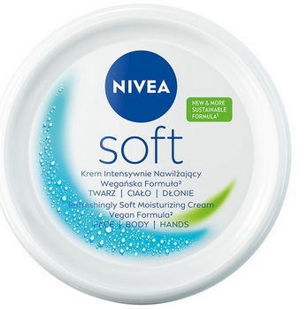 Nivea Soft Krem intensywnie nawilżający delikatny do ciała i rąk 200 ml