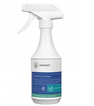 Medisept Mediclean 220  Office Glass Preparat do mycia szyb, luster oraz innych powierzchni ze szkła 500 ml