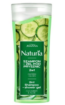 Joanna Naturia Szampon Żel pod prysznic 2w1 Ogórek i Aloes 100 ml