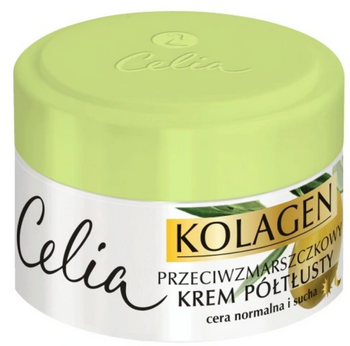 Celia Kolagen Oliwka Półtłusty Krem do twarzy 50 ml