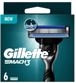 Gillette Mach 3 Wymienne ostrza do maszynki do golenia 6 szt