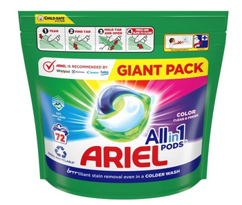 Ariel Kapsułki do prania All in 1 72 szt