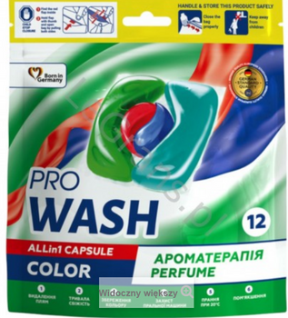 Pro Wash Kapsułki do prania Color 12 szt