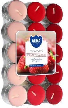 Bispol Podgrzewacze zapachowe typu "Tealight" 30 szt  Truskawka