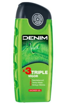 Denim Musk Żel pod prysznic x3 Triple Vigor 250 ml