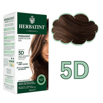 Herbatint Farba 5D Jasny Złoty Kasztan 150 ml