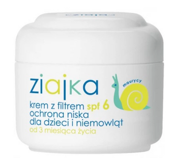 Ziajka Krem z filtrem spf 6 ochrona niska dla dzieci i niemowląt  50 ml