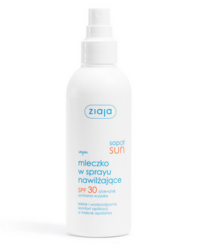Ziaja Sopot Sun Mleczko w sprayu nawilżające SPF 30 UVA + UVB ochrona wysoka 170ml