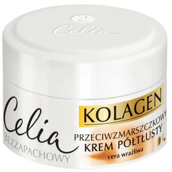 Celia Kolagen Kozie Mleko Półtłusty Krem do twarzy 50 ml