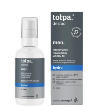 Tołpa Dermo Men Hydro Żel wodny nawilżający do twarzy dla mężczyzn 75 ml